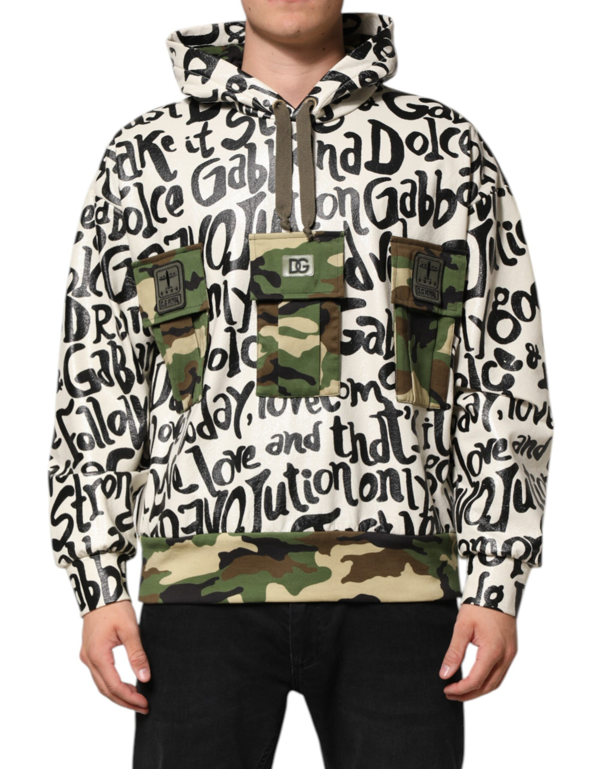 Sweat à capuche DGMania multicolore de Dolce &amp; Gabbana