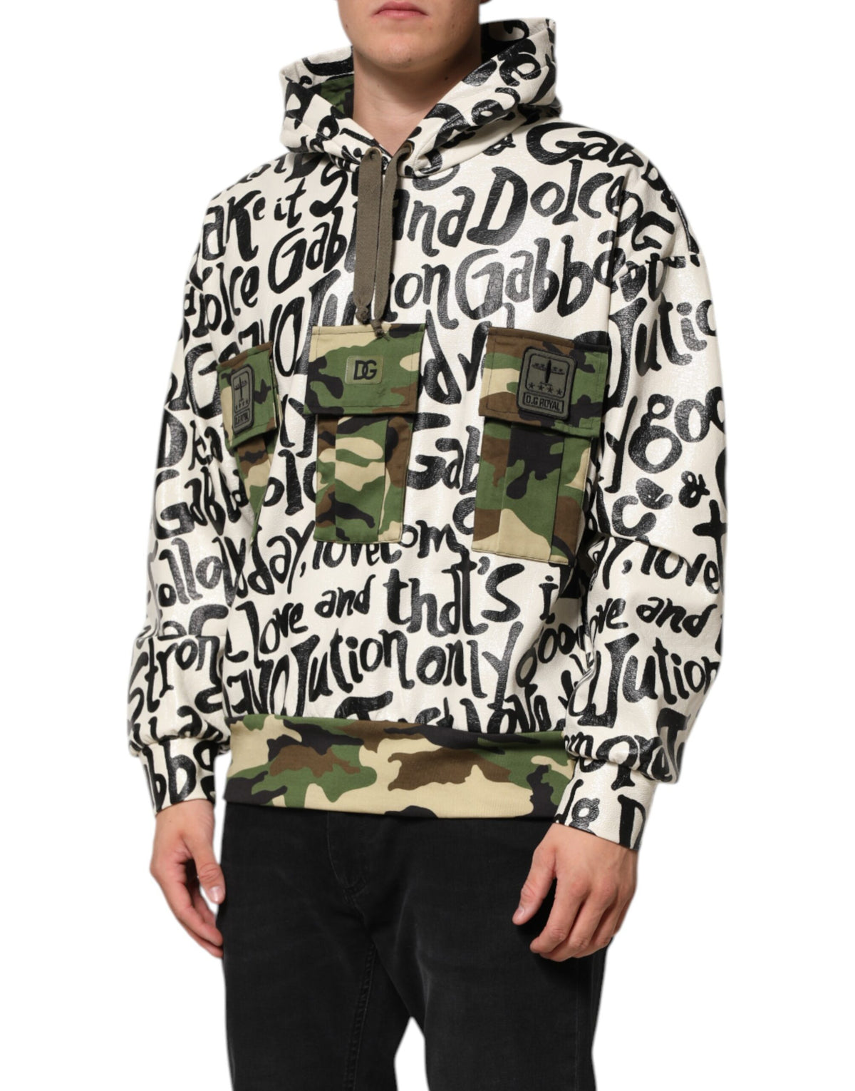 Sweat à capuche DGMania multicolore de Dolce &amp; Gabbana
