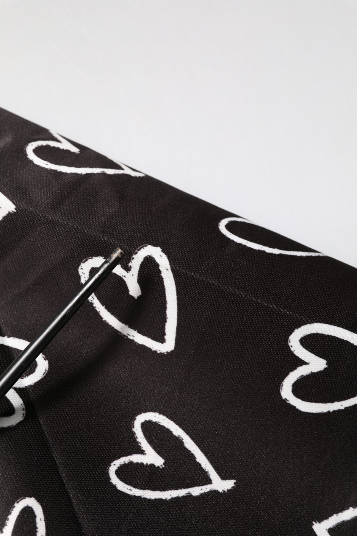 Bomber Jacket en Polyester Noir à Motif Coeur de Dolce & Gabbana