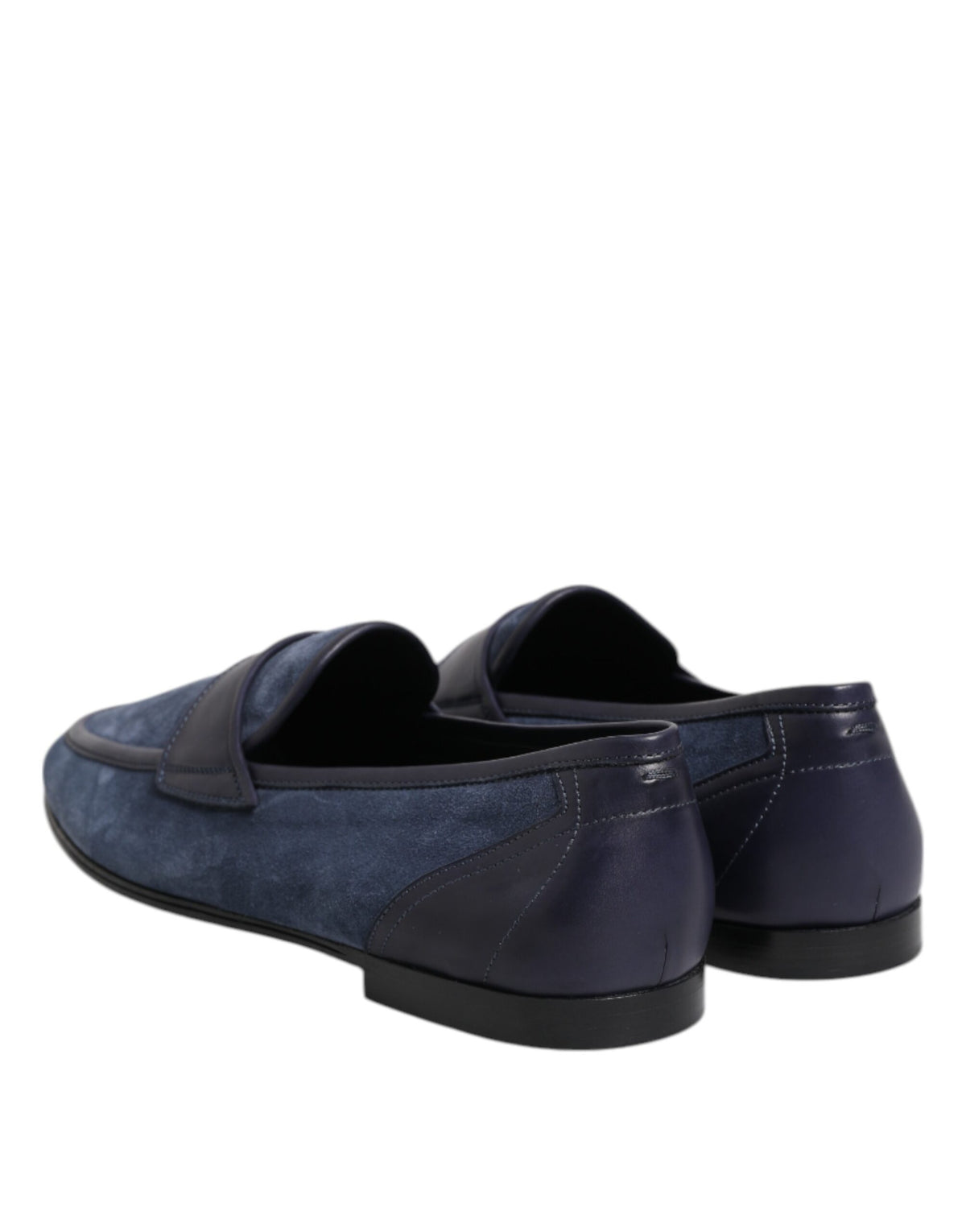 Dolce & Gabbana Ariosto Blue Suede Leather Loafers