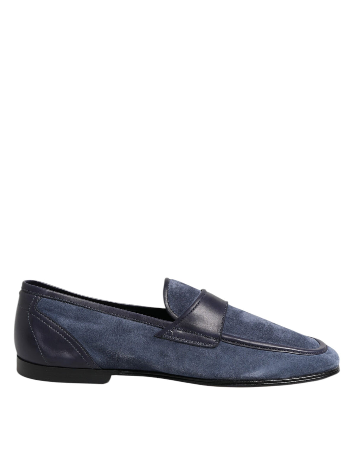 Dolce & Gabbana Ariosto Blue Suede Leather Loafers