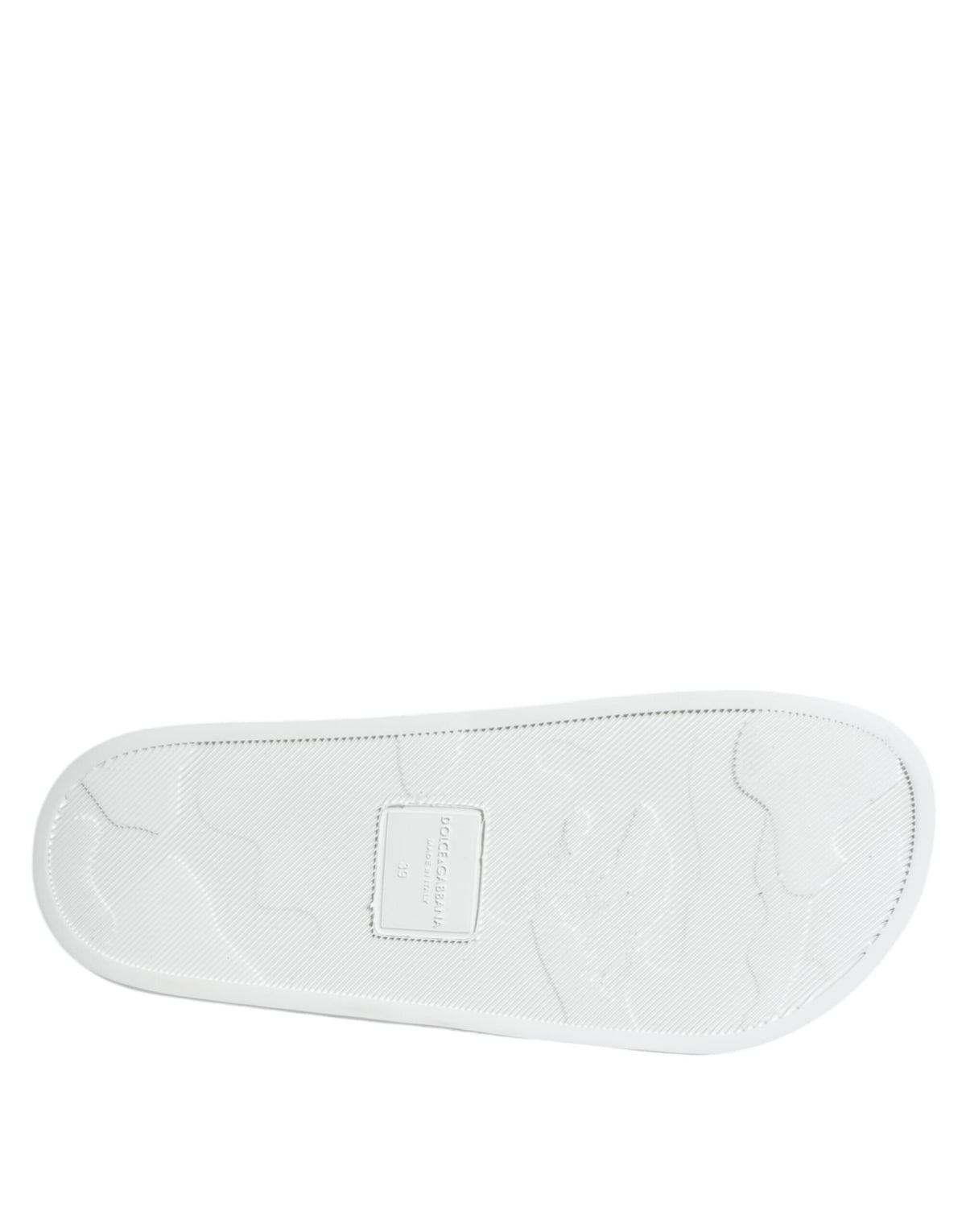 Sandales en cuir noir et blanc Dolce & Gabbana pour la plage