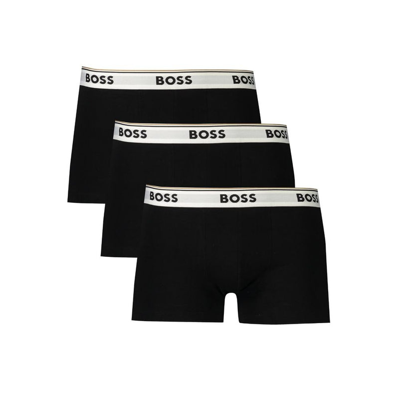 Hugo Boss Black Cotton Men Boxer Short - Triple Pack
