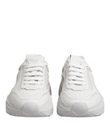 Dolce & Gabbana White Leather Daymaster Low Top Sneakers