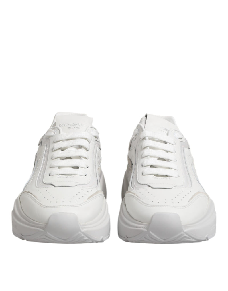 Dolce & Gabbana White Leather Daymaster Low Top Sneakers