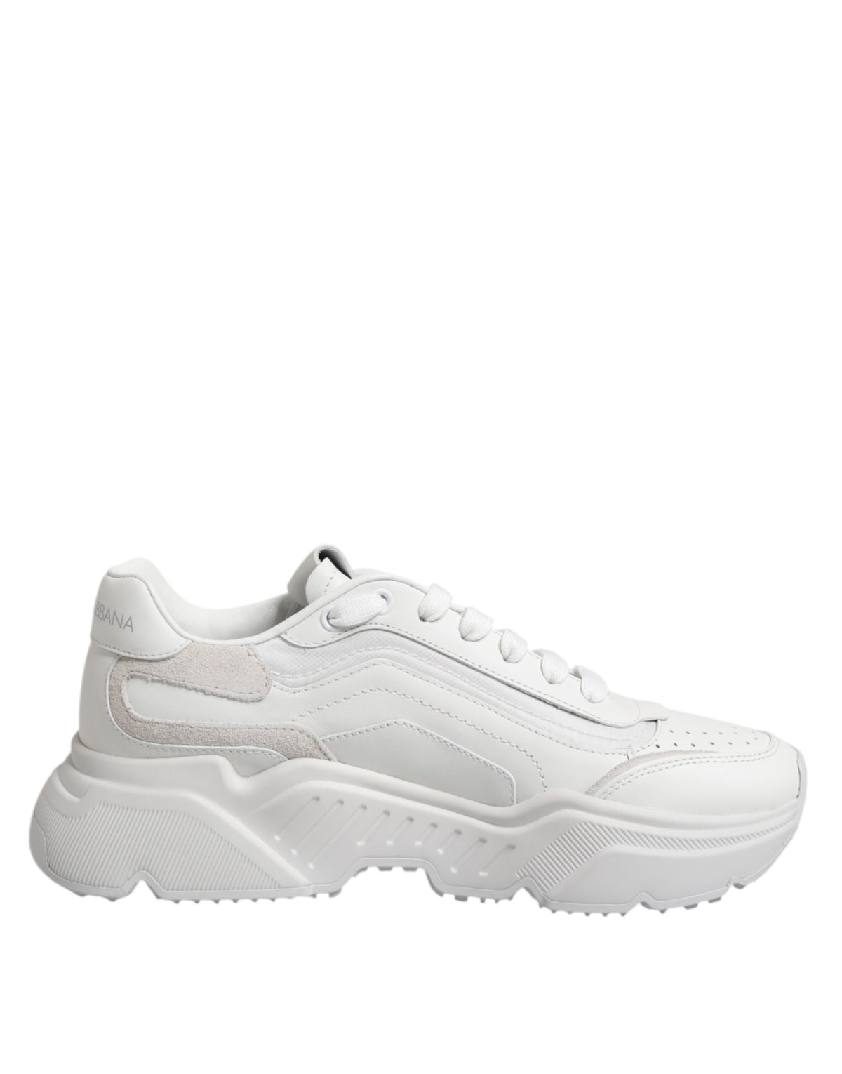 Dolce & Gabbana White Leather Daymaster Low Top Sneakers