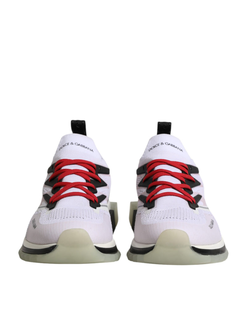 Dolce & Gabbana Witte SORRENTO Sportieve Sneakers van Stretchmateriaal
