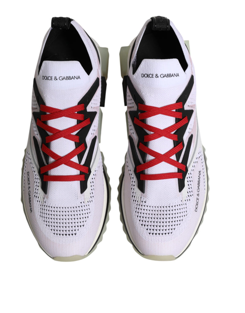 Dolce & Gabbana Witte SORRENTO Sportieve Sneakers van Stretchmateriaal