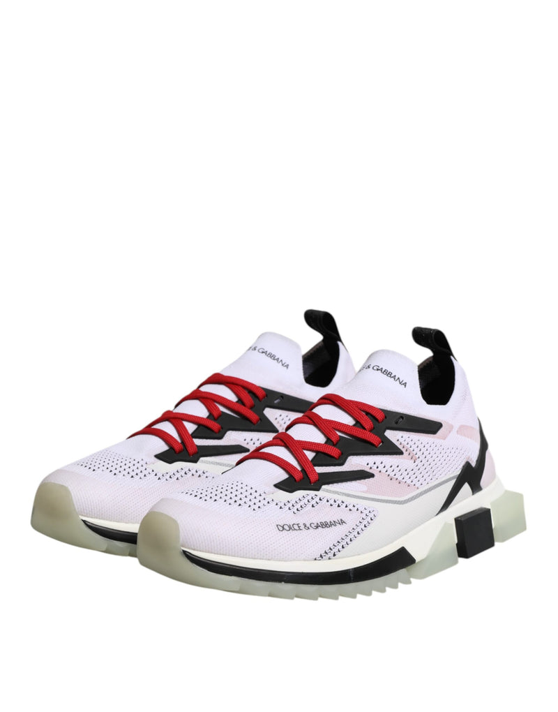 Dolce & Gabbana Witte SORRENTO Sportieve Sneakers van Stretchmateriaal