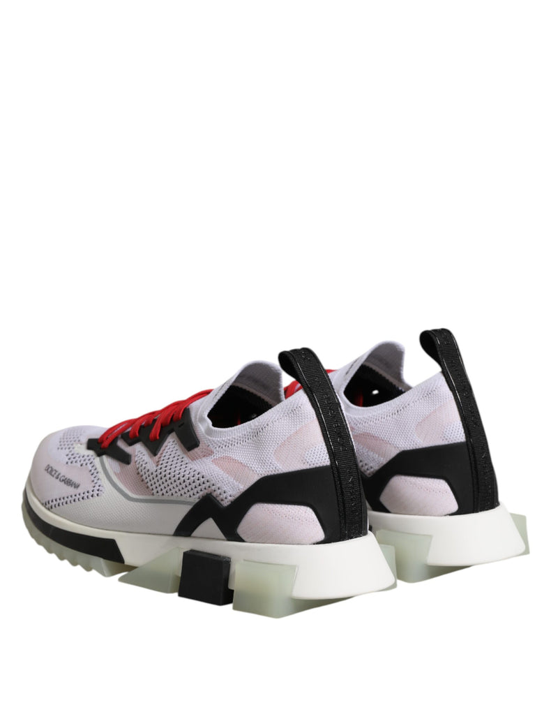Dolce & Gabbana Witte SORRENTO Sportieve Sneakers van Stretchmateriaal
