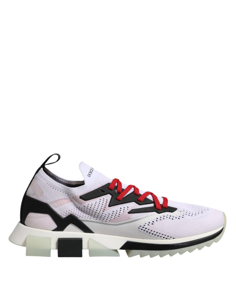 Dolce & Gabbana Witte SORRENTO Sportieve Sneakers van Stretchmateriaal