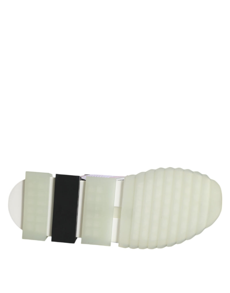 Dolce & Gabbana Witte SORRENTO Sportieve Sneakers van Stretchmateriaal