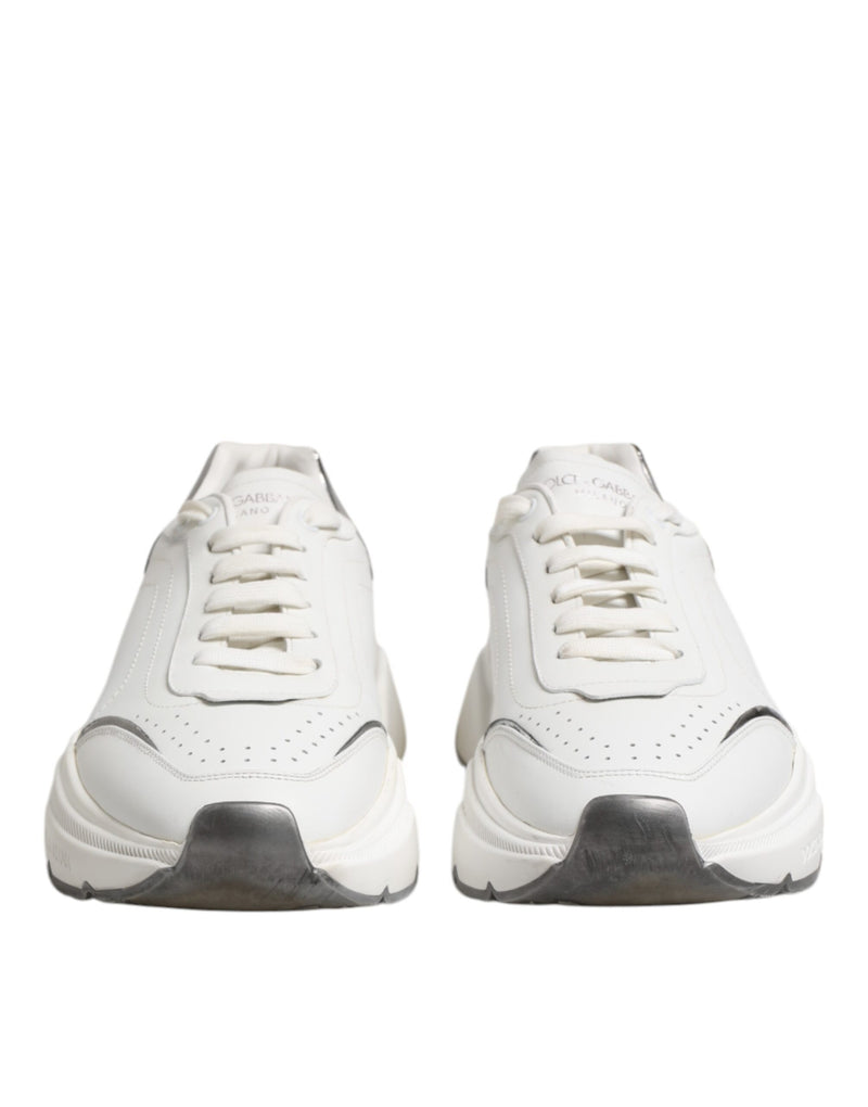 Dolce & Gabbana White Daymaster Leather Low Top Sneakers