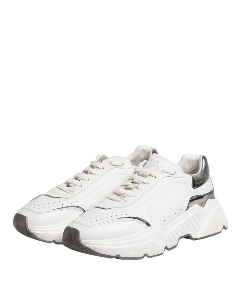 Dolce & Gabbana White Daymaster Leather Low Top Sneakers