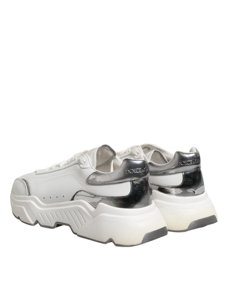 Dolce & Gabbana White Daymaster Leather Low Top Sneakers