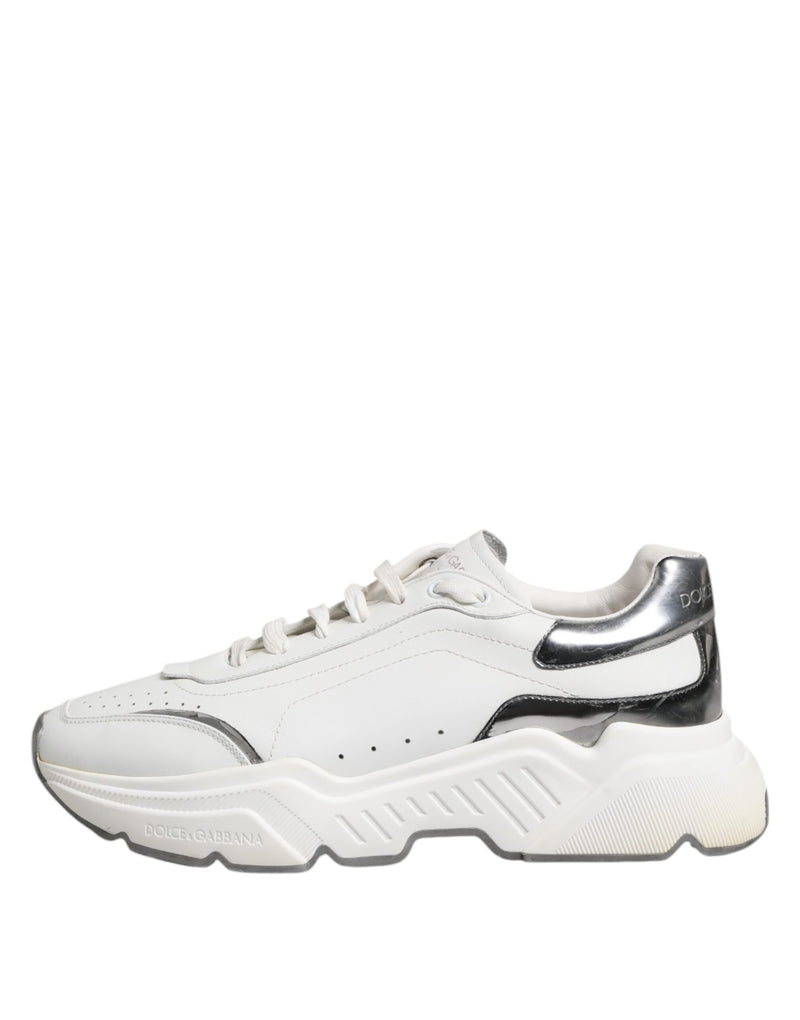 Dolce & Gabbana White Daymaster Leather Low Top Sneakers