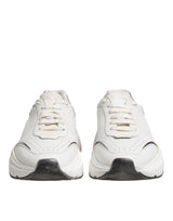 Dolce & Gabbana White Daymaster Leather Low Top Sneakers
