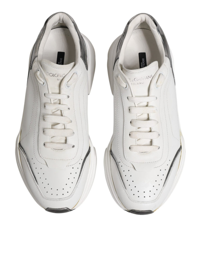 Dolce & Gabbana White Daymaster Leather Low Top Sneakers