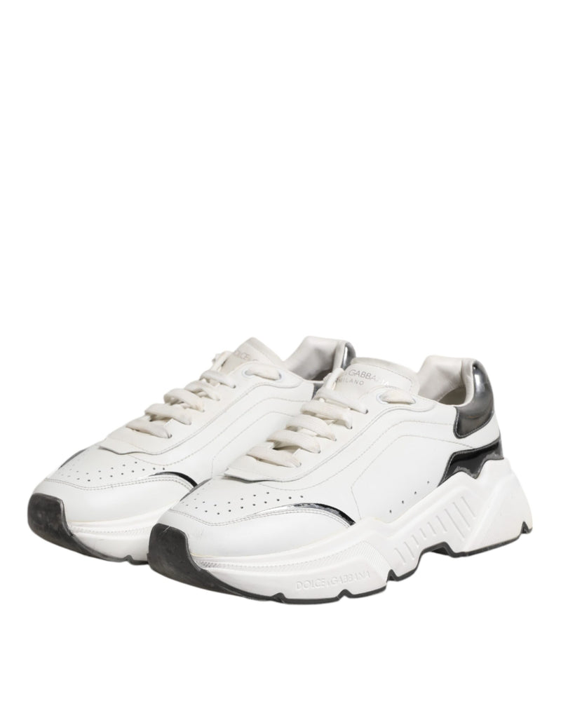 Dolce & Gabbana White Daymaster Leather Low Top Sneakers
