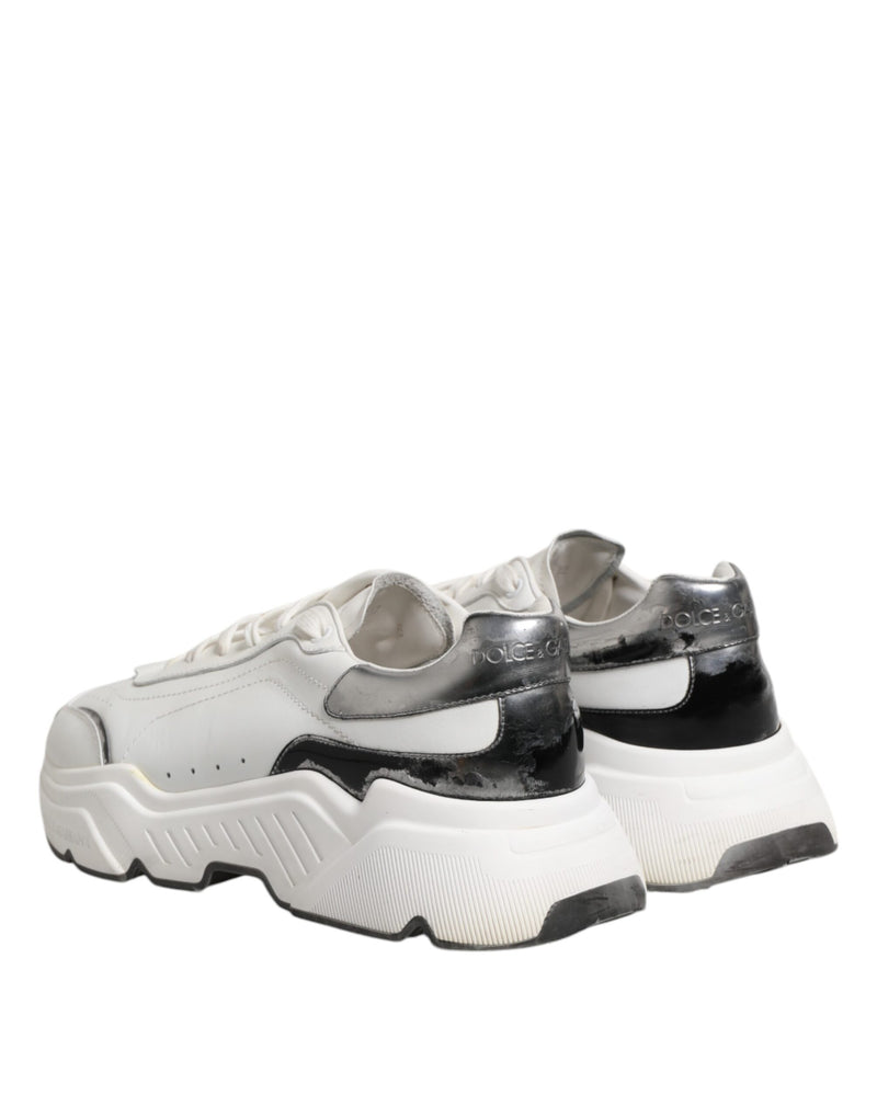 Dolce & Gabbana White Daymaster Leather Low Top Sneakers