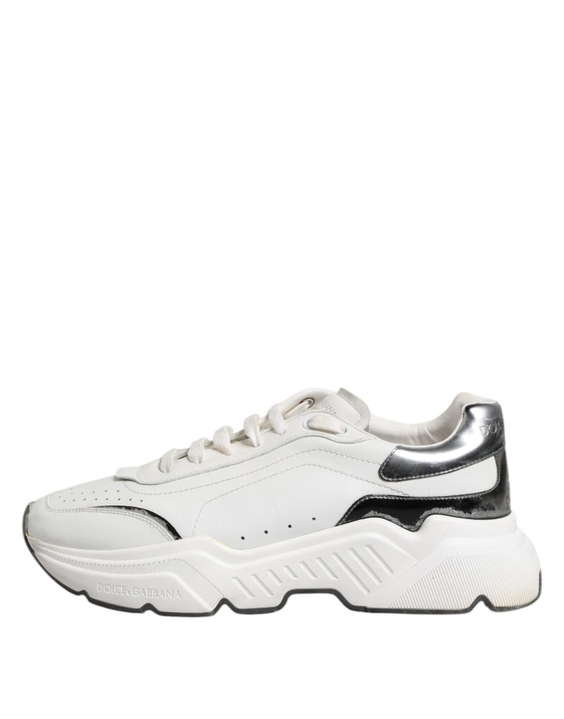 Dolce & Gabbana White Daymaster Leather Low Top Sneakers