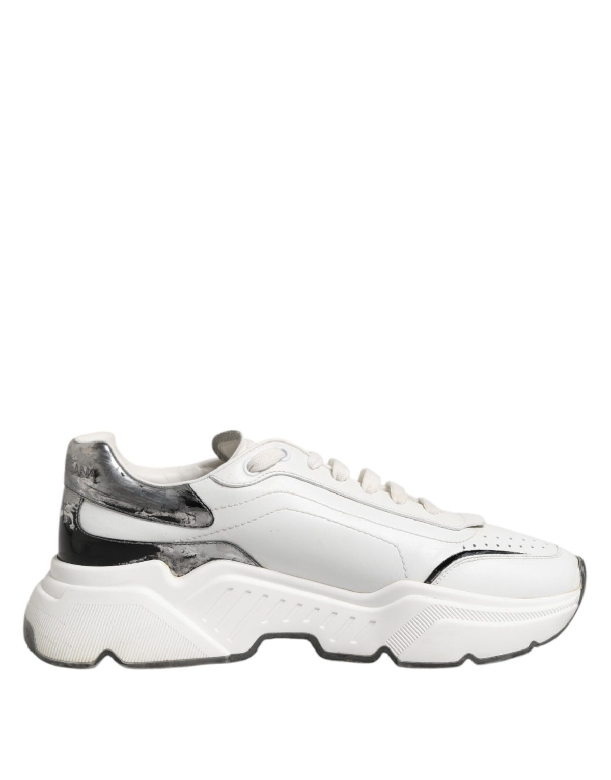 Dolce & Gabbana White Daymaster Leather Low Top Sneakers