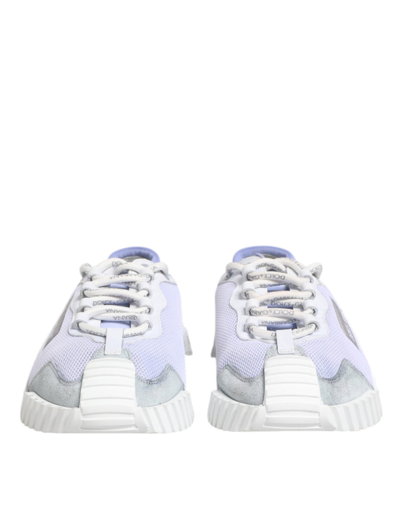 Dolce & Gabbana Purple White NS1 Lace Up Low Top Sneakers