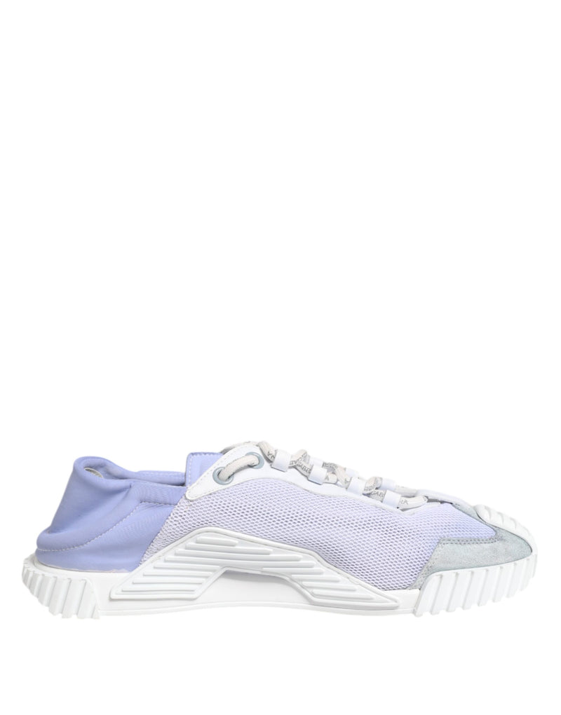 Dolce & Gabbana Purple White NS1 Lace Up Low Top Sneakers