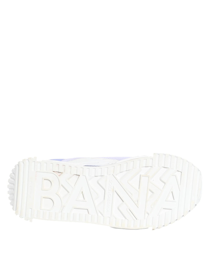 Dolce & Gabbana Purple White NS1 Lace Up Low Top Sneakers
