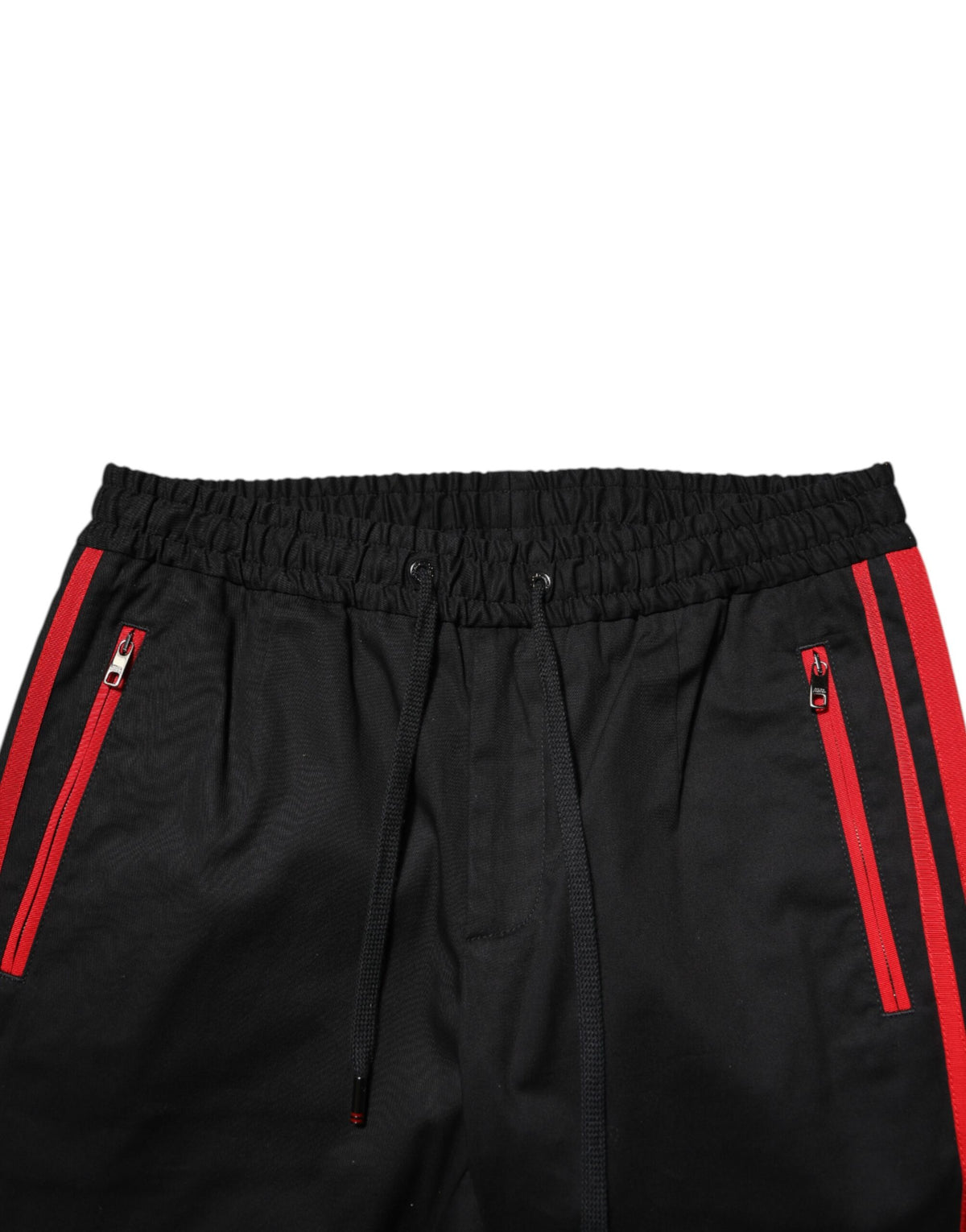 Pantalon de jogging en coton à rayures rouges avec logo Dolce &amp; Gabbana