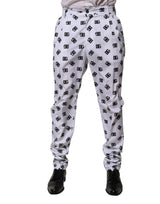 Pantalon en jean skinny en coton blanc avec logo Dolce &amp; Gabbana