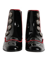Dolce & Gabbana Black Jackie Buttoned Chelsea Boots