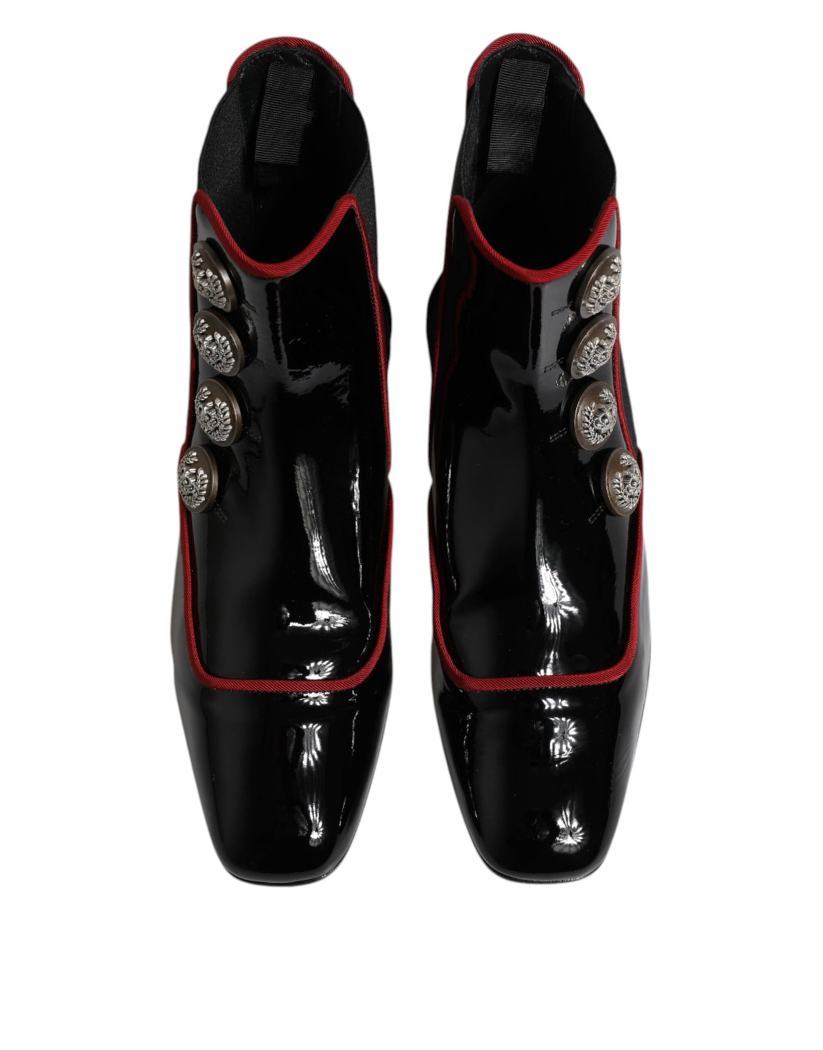 Dolce & Gabbana Black Jackie Buttoned Chelsea Boots