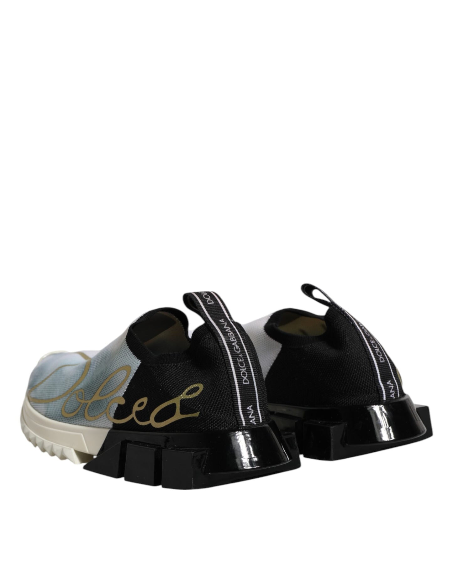 Sneakers basses Sorrento blanches et noires Dolce & Gabbana
