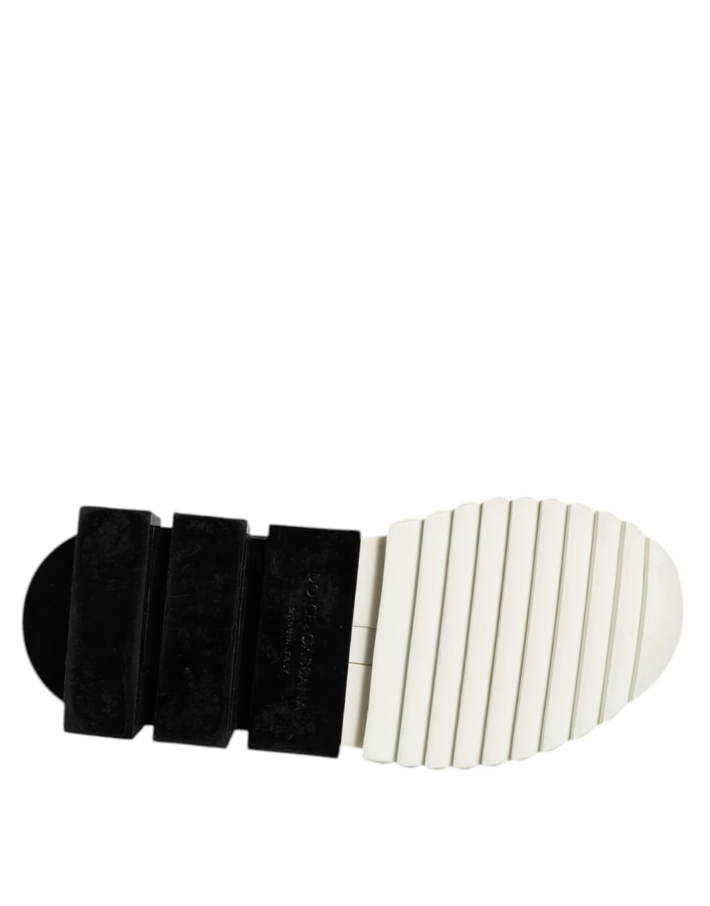 Sneakers basses Sorrento blanches et noires Dolce & Gabbana