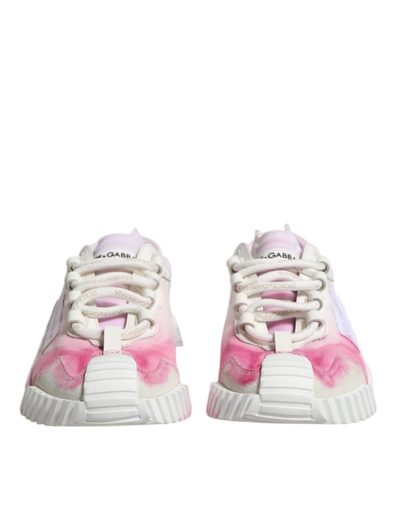 Dolce & Gabbana White NS1 Lace Up Low Top Sneakers