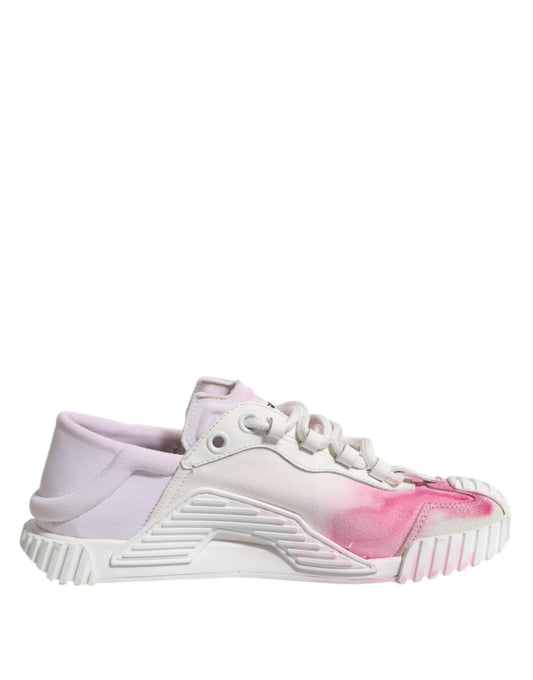 Dolce & Gabbana Witte NS1 Sneakers met Veters, Lage Top