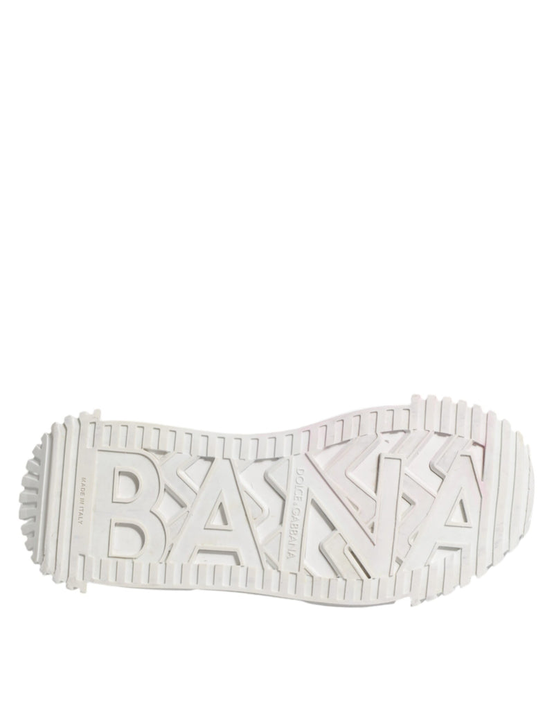 Dolce & Gabbana White NS1 Lace Up Low Top Sneakers