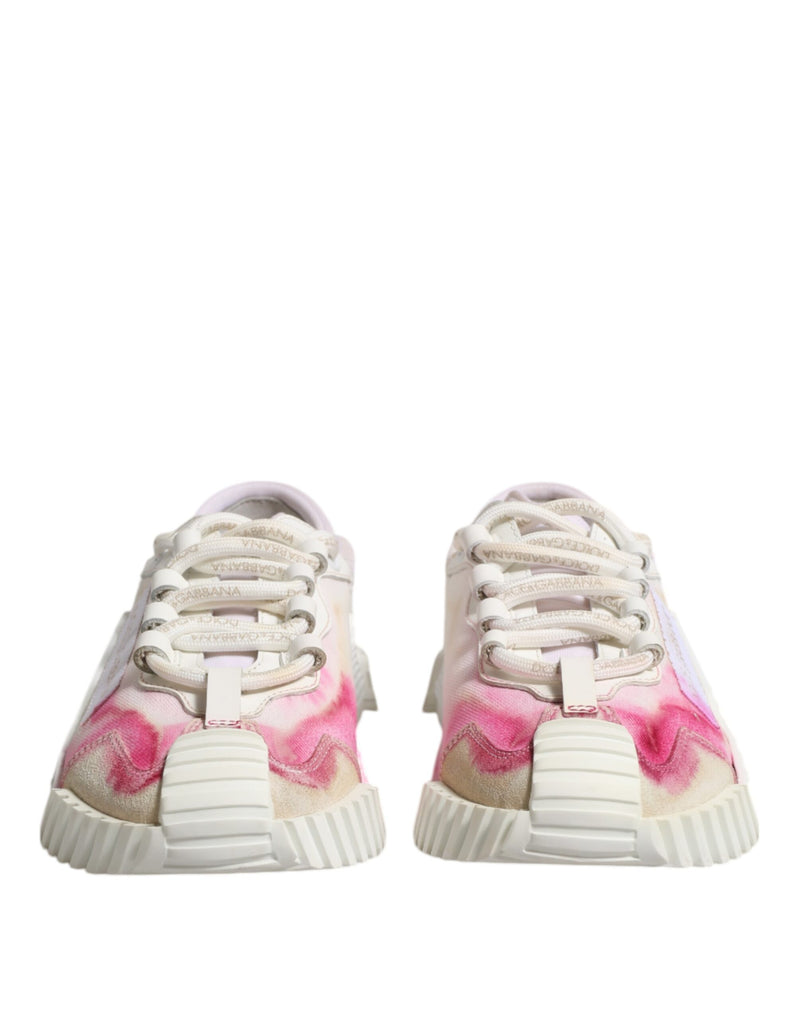 Dolce & Gabbana White NS1 Lace Up Low Top Sneakers