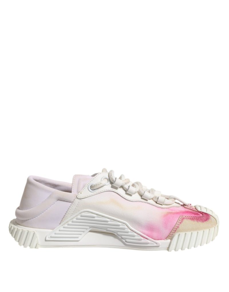 Dolce & Gabbana White NS1 Lace Up Low Top Sneakers