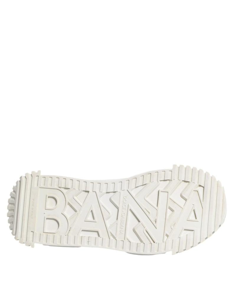 Dolce & Gabbana White NS1 Lace Up Low Top Sneakers