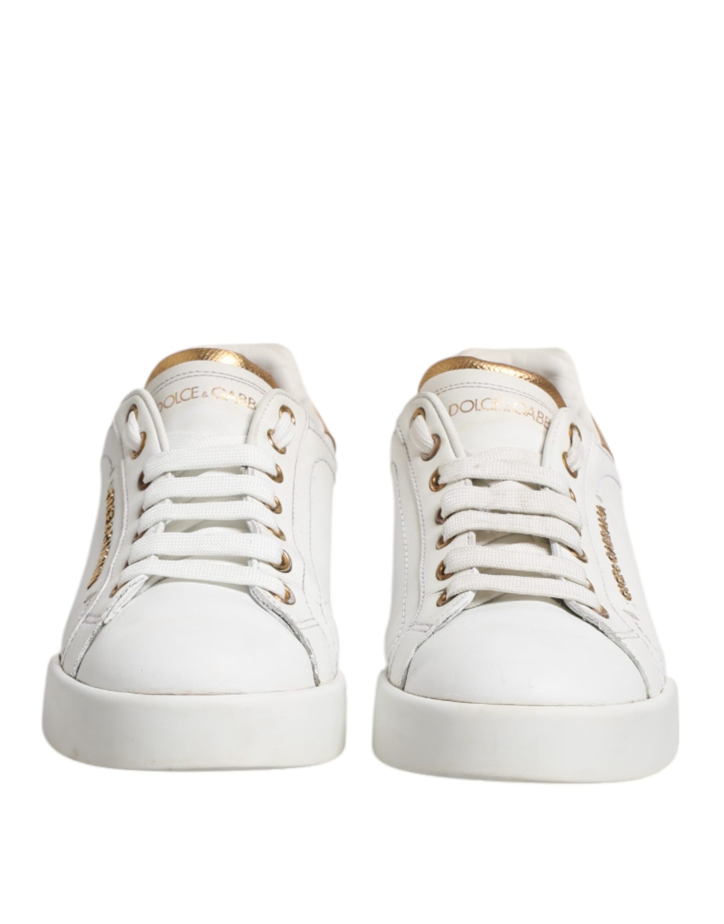 Dolce & Gabbana witte leren lage sneakers voor dames
