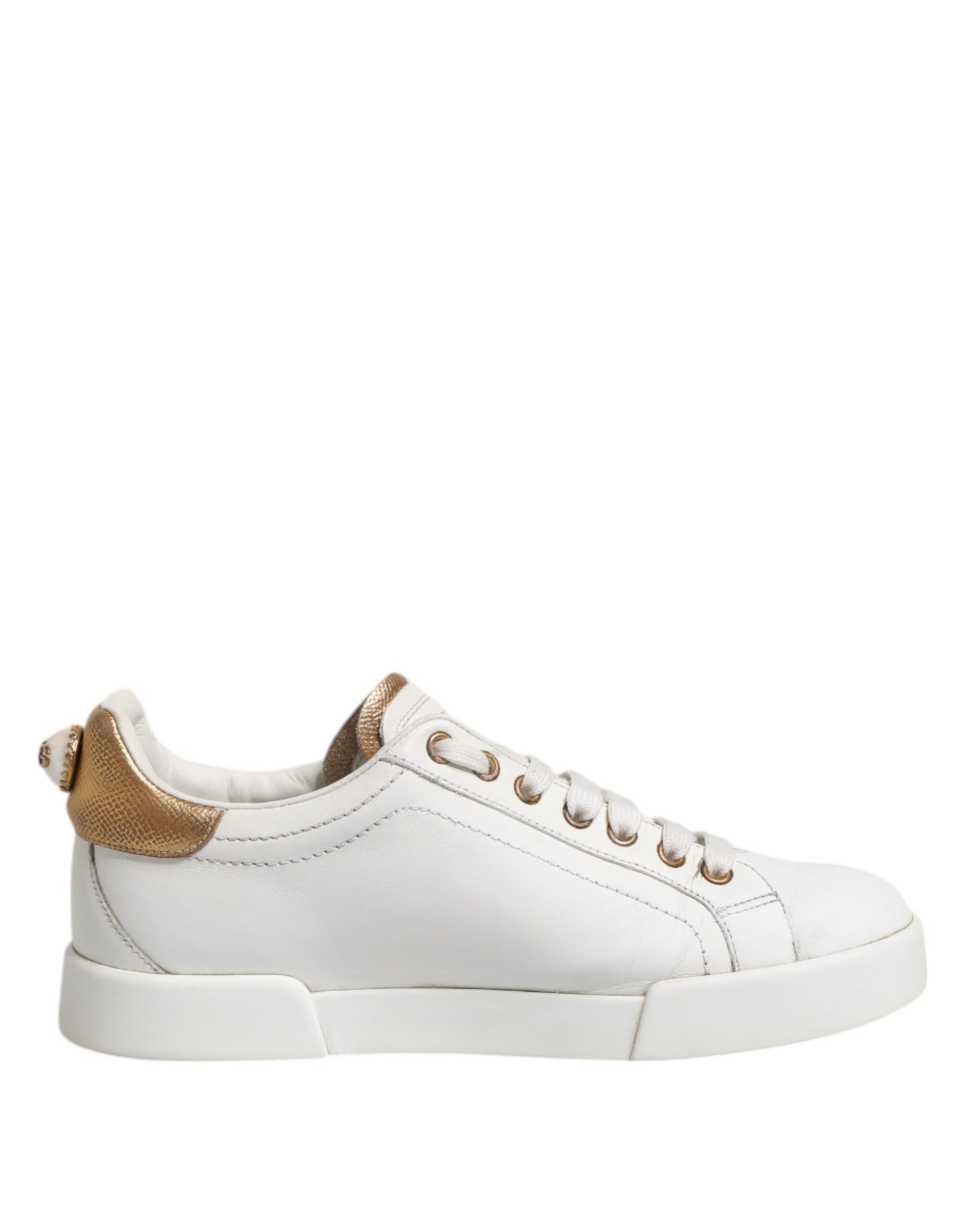 Dolce & Gabbana witte leren lage sneakers voor dames