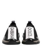 Dolce & Gabbana Black Sorrento Slip On Low Top Sneakers