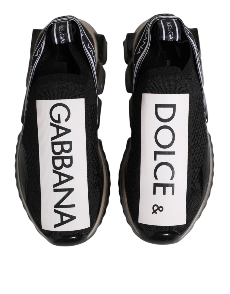 Dolce & Gabbana Black Sorrento Slip On Low Top Sneakers