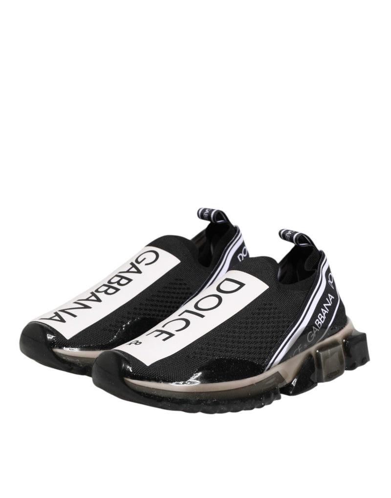 Dolce & Gabbana Black Sorrento Slip On Low Top Sneakers