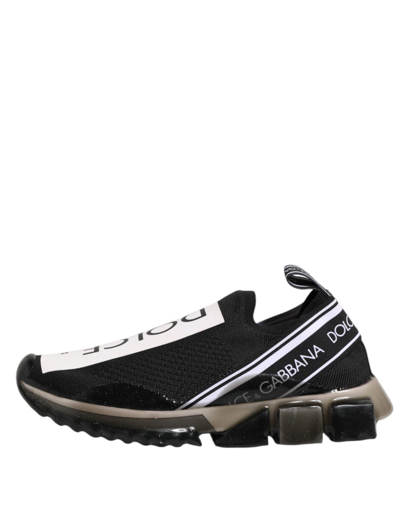 Dolce & Gabbana Black Sorrento Slip On Low Top Sneakers