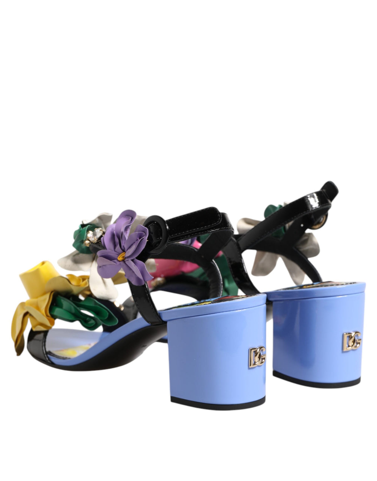 Dolce & Gabbana KEIRA Sandals Multicolor Floral Crystal Design