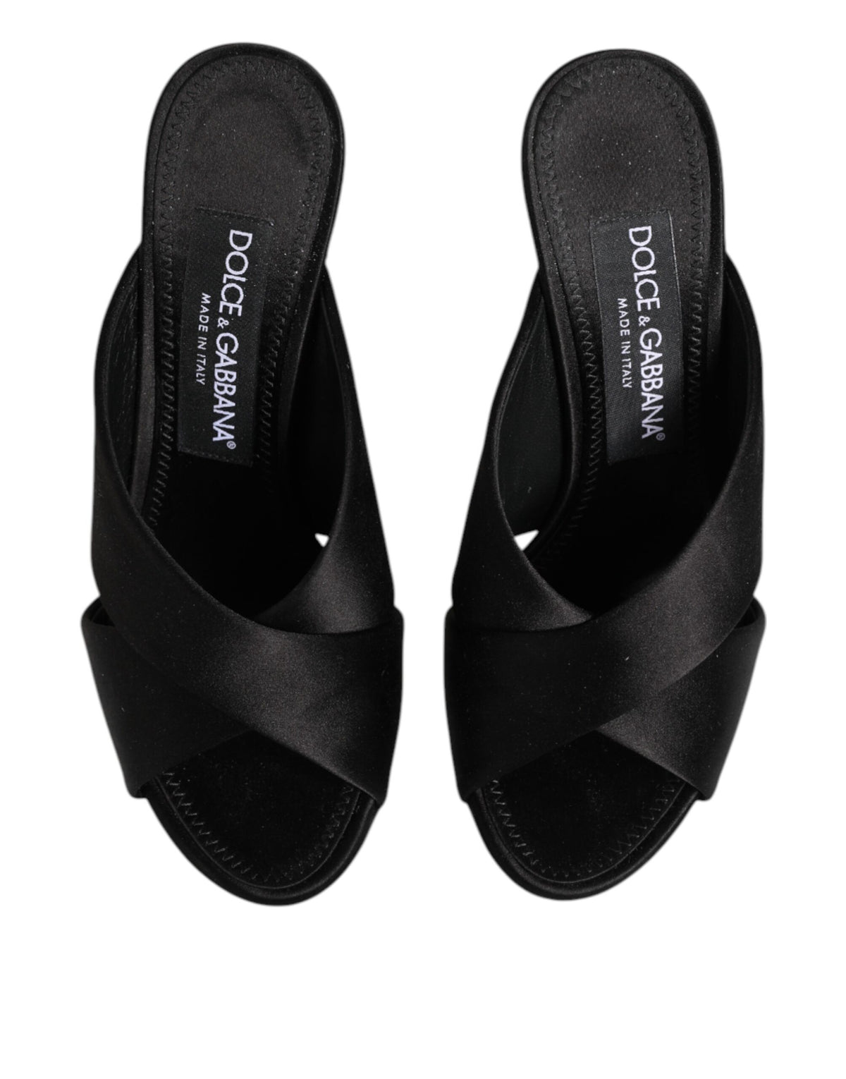 Dolce & Gabbana Black Keira Baroque High Heel Sandals