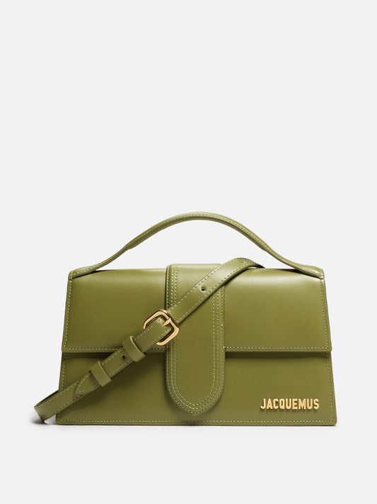 Jacquemus Le Grand Bambino kaki tas